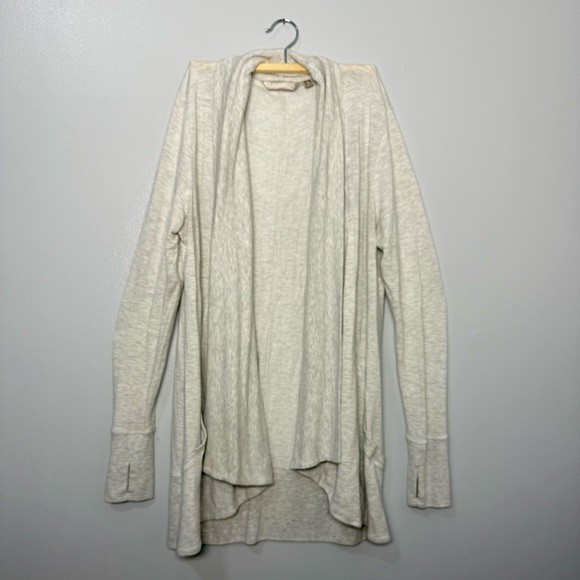 Athleta Sweaters - Athleta Pranayama Restore Wrap Sweater Heather Gray | S